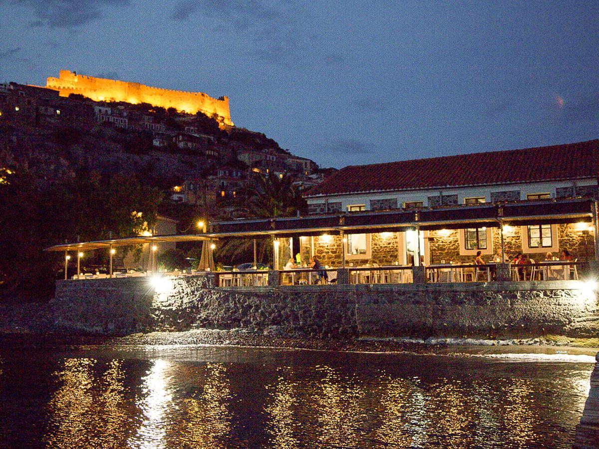 Olive Press Hotel & Apartments Митимна Экстерьер фото