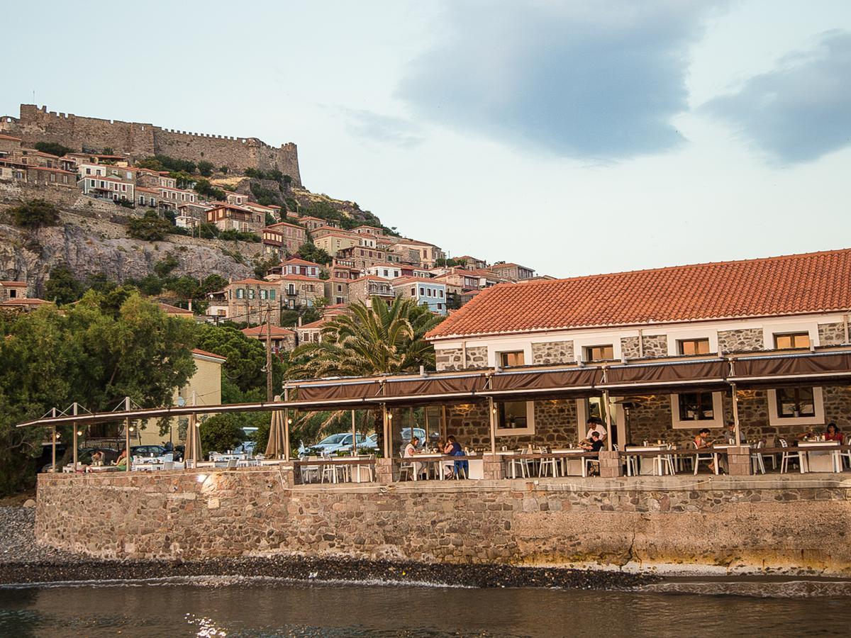Olive Press Hotel & Apartments Митимна Экстерьер фото